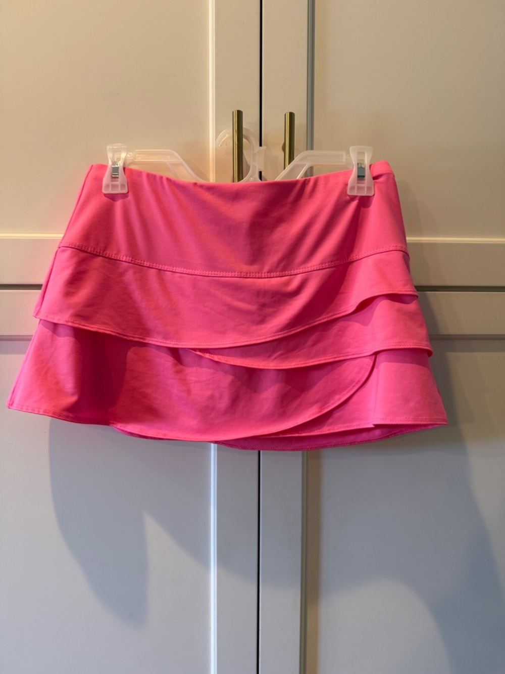Lucky in Love Pink Ruffled Tennis Skirt medium